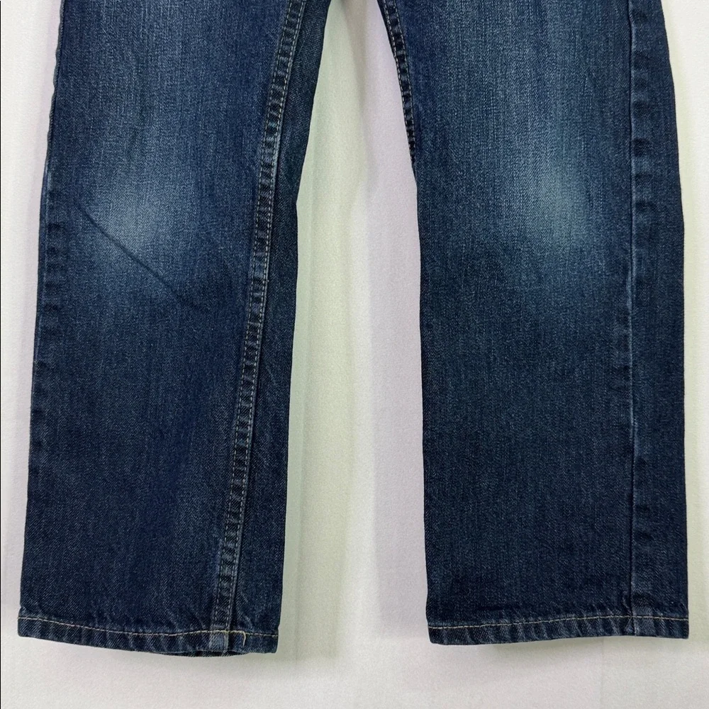 Levi's 505 Regular Adjustable Waist Dark Wash Blue Jeans